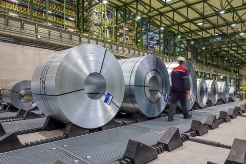 Dortmund, North Rhine-Westphalia, Germany, ThyssenKrupp Steel, FBA 10 hot-dip galvanising line 10,