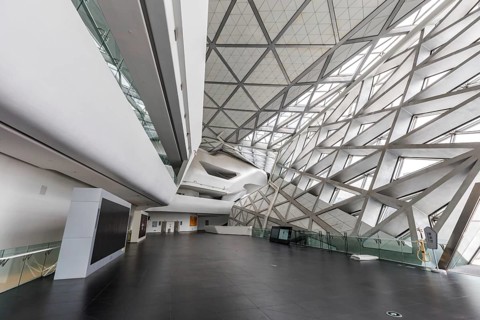 Guangzhou Opera Grand Theatre Opera building by Zaha Hadid modern architecture in Guangzhou, China,