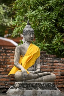 Buddha statue in Wat Yai Chai Mongkhon, Buddhist temple, Ayutthaya, Ayutthaya province, Thailand,