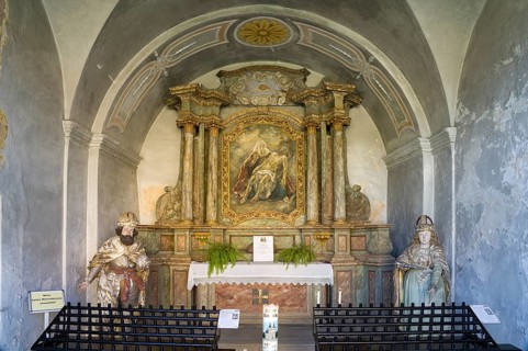 Interior of the Trinity Chapel, Gößweinstein in Franconian Switzerland, Bavaria, Germany, Europe