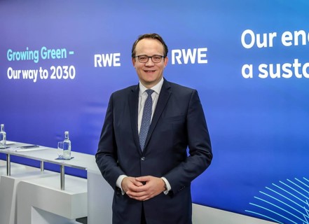 Essen, North Rhine-Westphalia, Germany, RWE CEO Markus Krebber at the RWE Annual Press Conference,