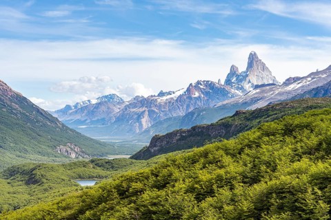 Fitz Roy mountain range, El Chalten, Santa Cruz, Argentina, South America