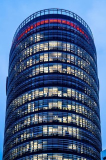The company headquarters of Vodafone, in Düsseldorf-Heerdt, Vodafone-Campus, office tower, North