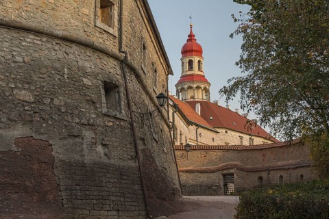 Nachod castle from the mid 13th century, located on a hill in the town of Nachod in the Czech