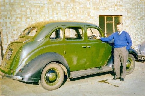 1937 Ford Modell 78 Fordor DeLuxe V8 Auto, UK fotografiert um 1961