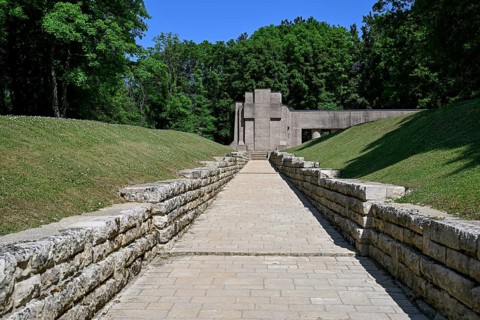 Tranchée des Baïonnettes memorial to the fallen in the First World War, near Verdun, Grand Est