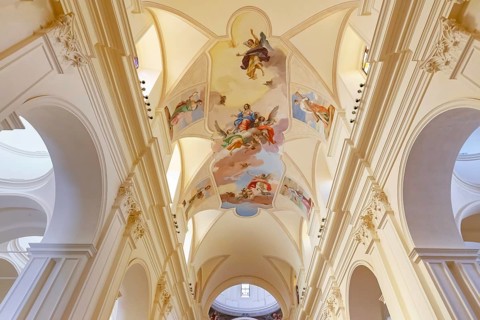 San Nicolò Cathedral interior, Noto, Noto Valley, Sicily, Italy, Europe
