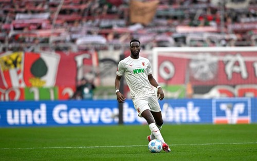 Chrislain Matsima FC Augsburg FCA (05) Action on the ball WWK Arena, Augsburg, Bavaria, Germany,