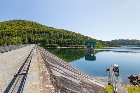 Lichtenberg Dam, Ore Mountains, Saxony, Germany, Europe