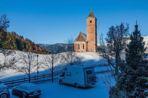 St. Kathrein church between Meran and Hafling, South Tyrol, Italy, Europe