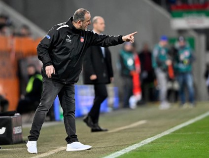 Coach Coach Frank Schmidt 1. FC Heidenheim 1846 FCH Gesture Gesture on the sidelines Coach Coach