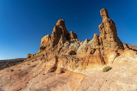 Roques de Garcia rock formation in Teide National Park, Tenerife, Canary Islands, Spain, Europe