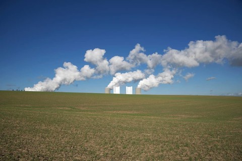 Neurath power plant, a base-load power plant operated by RWE PowerAG using lignite in