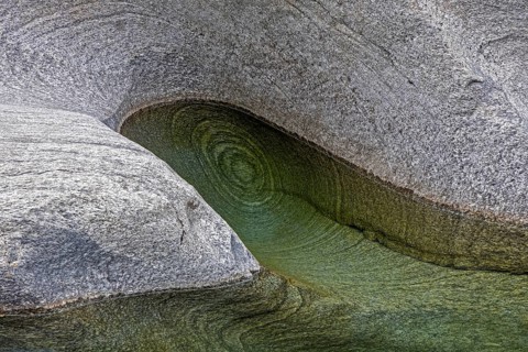 Rocks, rock structures, Verzasca River, near Lavertezzo, Verzasca Valley, Valle Verzasca, Canton