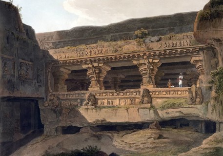 The Jagannatha Sabha, the second largest Jain cave in Ellora and, according to the inscriptions on