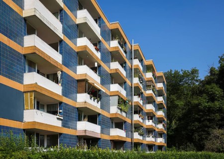 Block of flats, apartment block, rental flats, Wetter an der Ruhr, Ruhr area, North