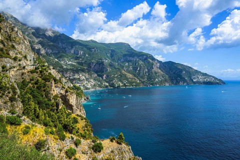 Amalfi Drive, Amalfi Coast, Positano, Italy, Europe