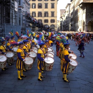 Lo Scoppio del Carro - the exploding car - the Florentine Easter festival with Easter fireworks,
