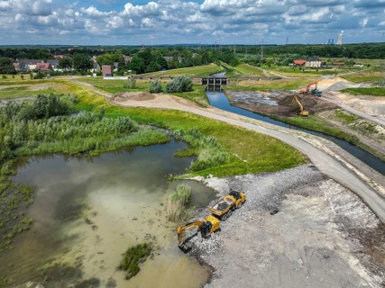 Dortmund / Castrop-Rauxel, North Rhine-Westphalia, Germany, renaturalisation of the Emscher, flood