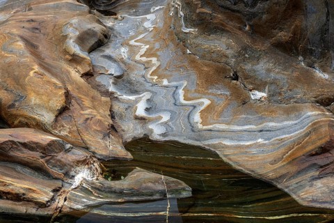 Rocks, rock structures, Verzasca River, near Lavertezzo, Verzasca Valley, Valle Verzasca, Canton