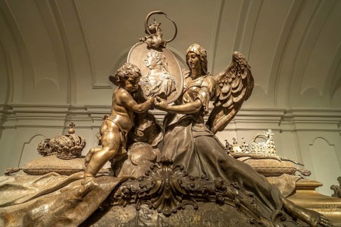 Sarcophagus in the Capuchin Crypt in Vienna, Austria, Europe