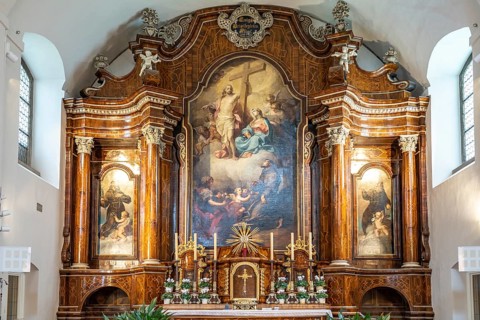 Altar of the Capuchin Church in Vienna, Austria, Europe