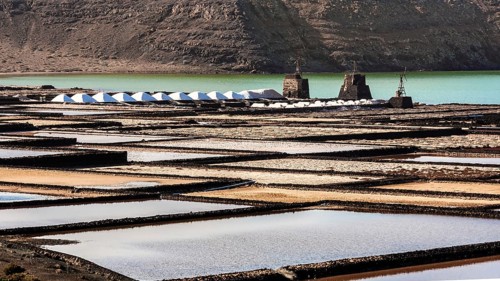 2016, Lanzarote, Salinas de Janubio, ESP, Spain, Canary Islands, Canary Islands, Atlantic Ocean,