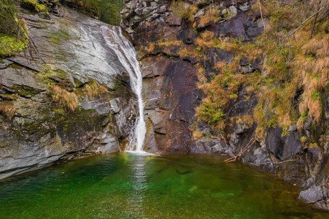 Goessl waterfalls, first fall, Malta valley, Carinthia, Austria, Europe
