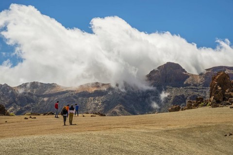 Volcanic landscape, plateau, Parque Nacional de las Cañadas del Teide, Teide National Park, UNESCO
