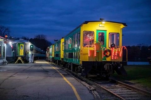 Port Stanley, Ontario Canada - The Port Stanley. Terminal Rail, a tourist railroad, offers train