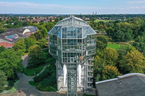Hamm, North Rhine-Westphalia, Germany - The Maximilianpark in the Westphalian city of Hamm is a