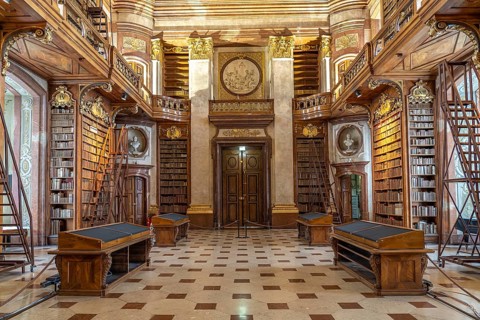 State Hall of the Austrian National Library in Vienna, Austria, Europe