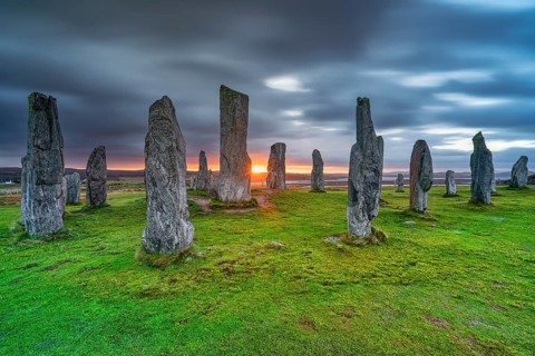Callanish Standing Stones, sunrise, long exposure, Isle of Lewis, Outer Hebrides, Scotland, Great
