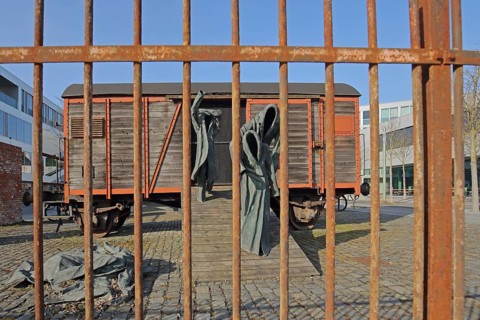Art installation The Ramp by E. R. Nele 1985, 2017 at Campus University, memorial to the