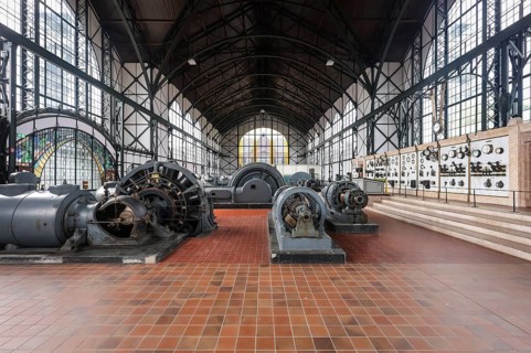 Dortmund, North Rhine-Westphalia, Germany - Machine hall. LWL Zollern Colliery Industrial Museum.