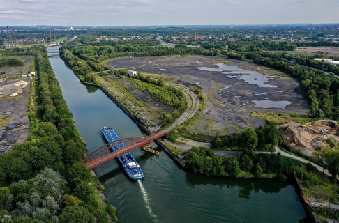 Essen, North Rhine-Westphalia, Germany - FREIHEIT EMSCHER urban development project. The cities of