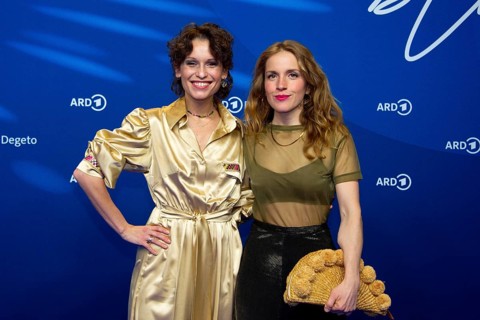 Kristin Suckow, Paula Kalenberg, ARD BLUE HOUR 2025, Photo Call, Hotel Telegraphenamt, Berlin, 14