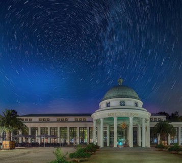 The Hyllige Born night long exposure starry sky Bad Pyrmont Germany