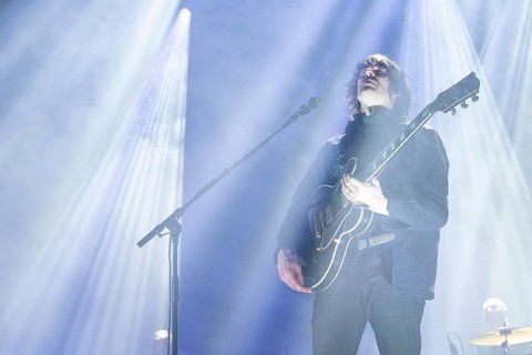 Dave Pen, singer and guitarist of Archive live at the Tempodrom in Berlin on 21/02/2025