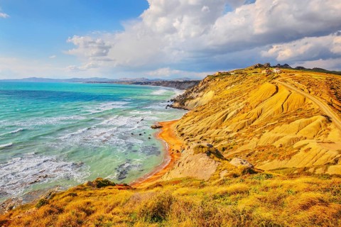 Riserva Naturale di Punta Bianca, Palma di Montechiaro, Agrigento, Sicily, Italy, Europe
