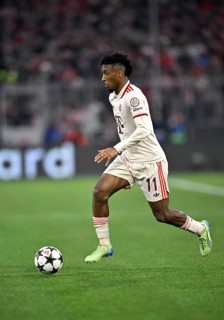 Kingsley Coman FC Bayern Munich FCB (11) Action on the ball, Champions League, Allianz Arena,