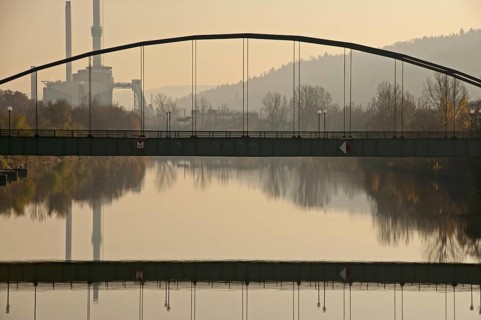 König-Karls-Brücke, Neckar, Stuttgart, Baden-Württemberg, Germany, Europe