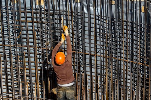 Essen, North Rhine-Westphalia, Germany, construction industry, construction workers working on a
