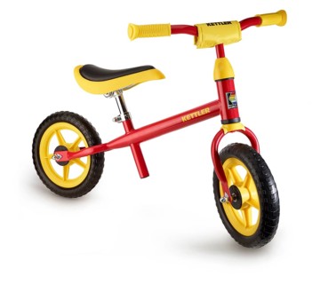 Kettler children's bike in front of a white background, studio shot