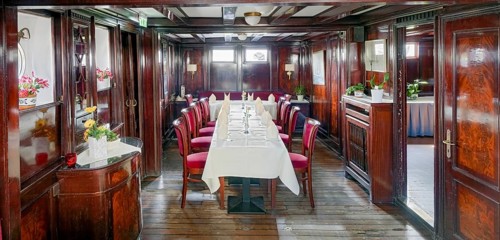Officers' Mess Sailing Ship Seute Deern Tall Ship Museum Bremerhaven Germany