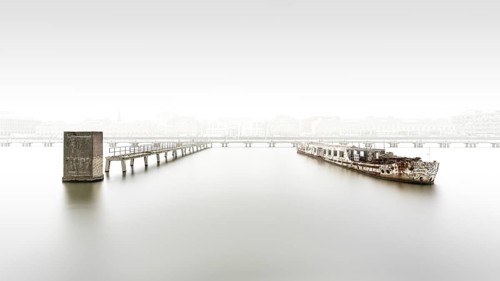MS Dr Ingrid Wengler, shipwreck in the Osthafen harbour in Berlin, Germany, Europe, 2024, Europe