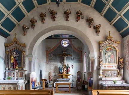 Chancel, Roman Catholic Church of the Holy Cross on the Büel, the so-called Büelkirche in Weesen,
