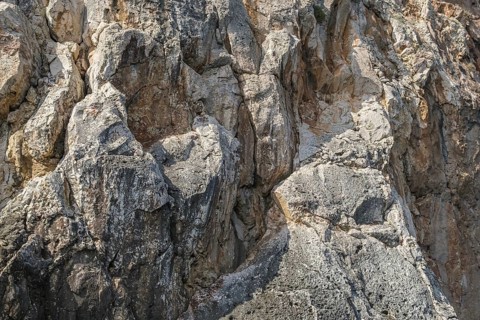 Stone structures, rocky coast, texture, background, Santa Maria di Leuca, Apulia, Italy, Europe