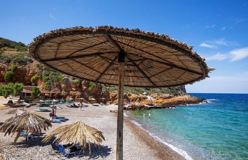 Afrata Beach, Afrata, Rodopou Peninsula, Kolymbari, West Crete, Crete, Greece, Europe