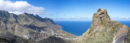 Atlantic coast near Taganana, Tagana valley, Barranco de la Iglesia, Anaga mountains, Las Montanas